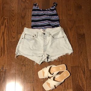 AGOLDE Parker Denim Shorts